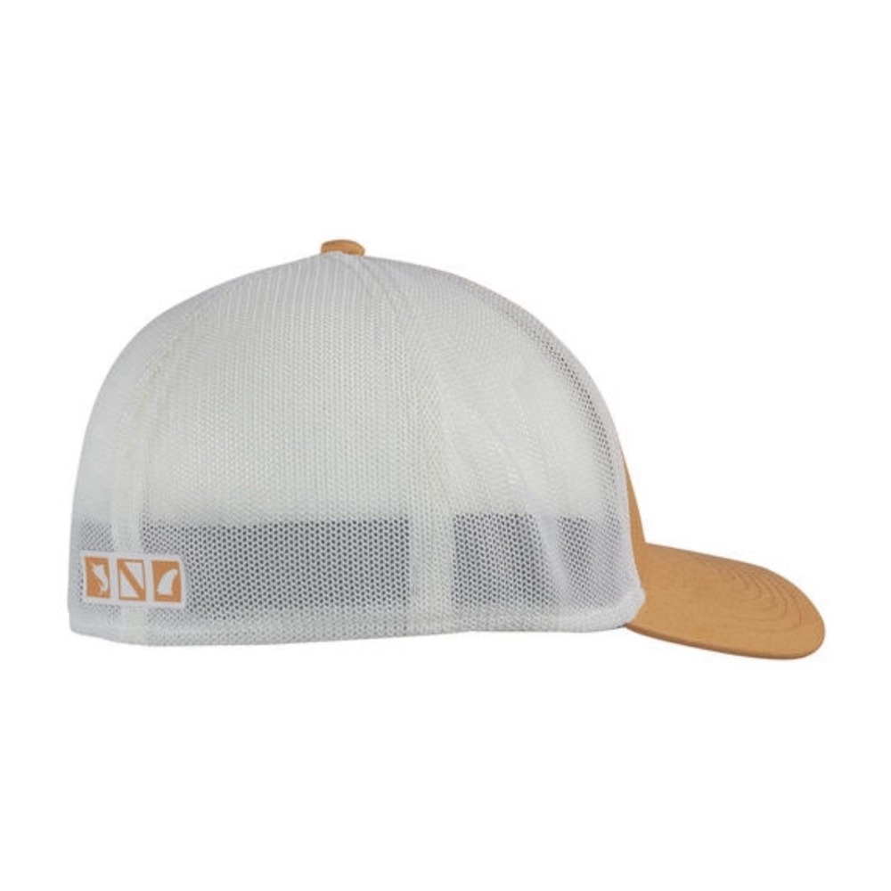 Salt Life Hat Fitted Mens One Size Orange/Grapefruit White Mesh Flexfit Fishing - Picture 2 of 5
